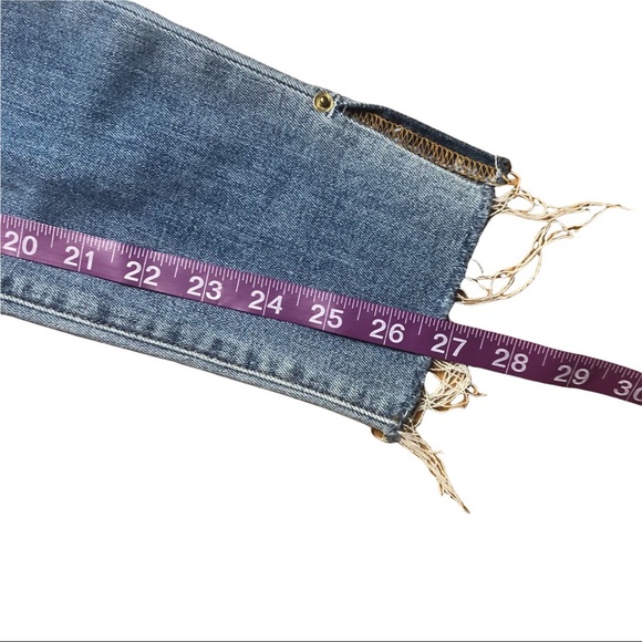 FRAME Denim Jeans Le High Skinny Knee Destroyed Size 26 Pre-Loved - Picture 10 of 12